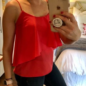 Bright coral cami